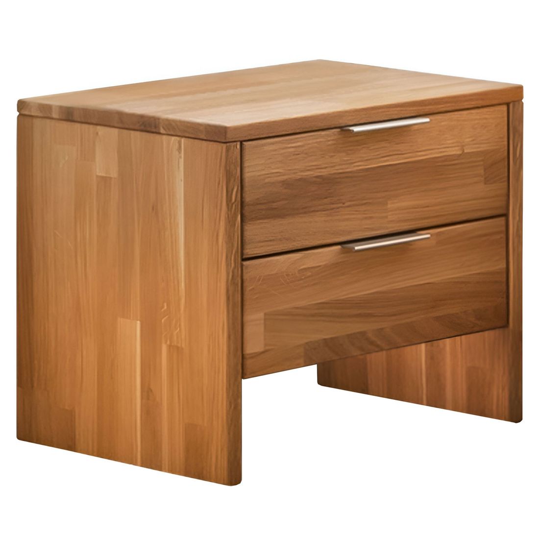 HOMELIV. Nachttisch Kanata Wildeiche Massivholz H 40cm