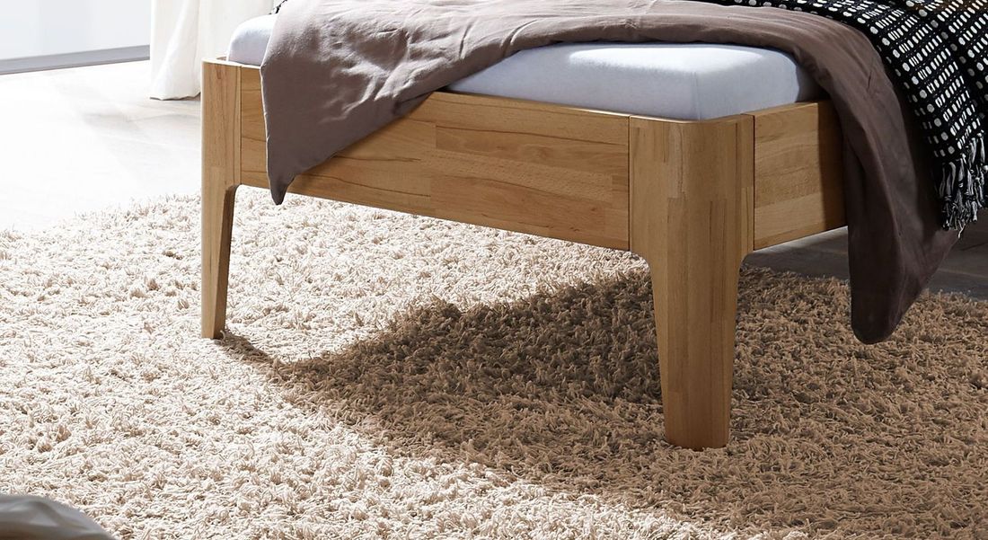 Einzelbett Baleira Komfort Kernbuche Massivholz