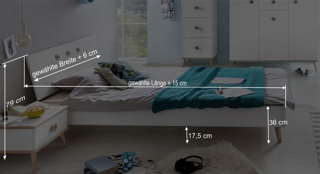 Bett Beano Massivholz