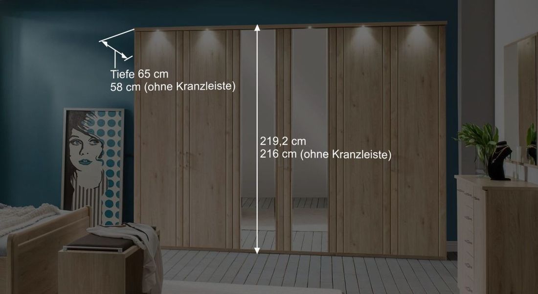 Drehtüren-Kleiderschrank Telford