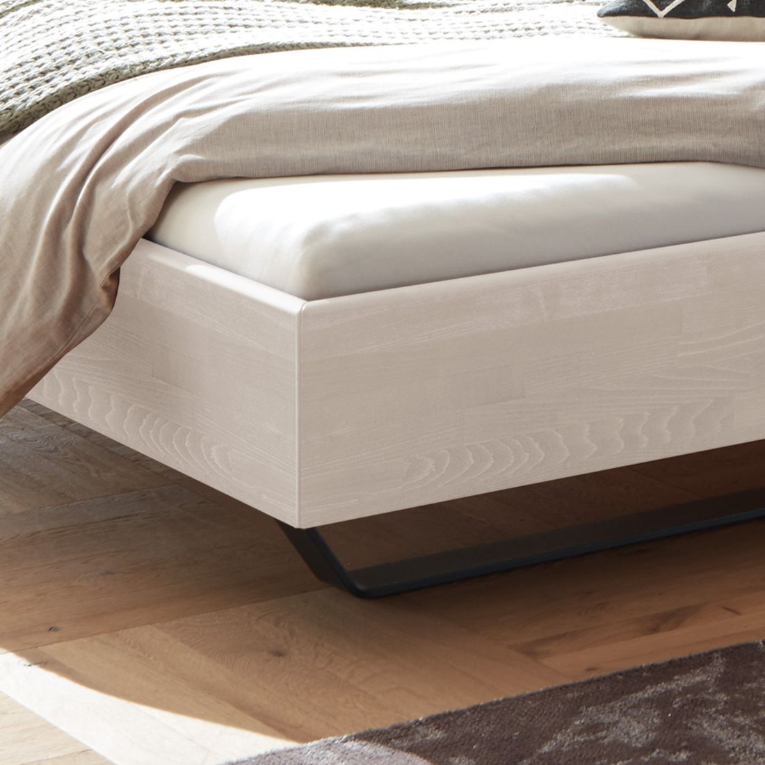 Bett Honoka Komfort Buche Massivholz