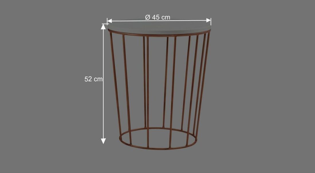 Bett-Beistelltisch Marfasia Buche Massivholz H 52cm
