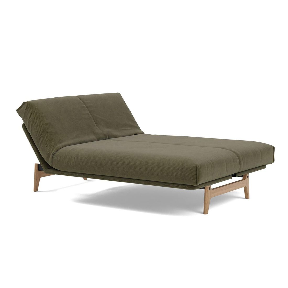 Schlafsofa Atessa Cord mit Lattenrost und Aufbewahrungstuch