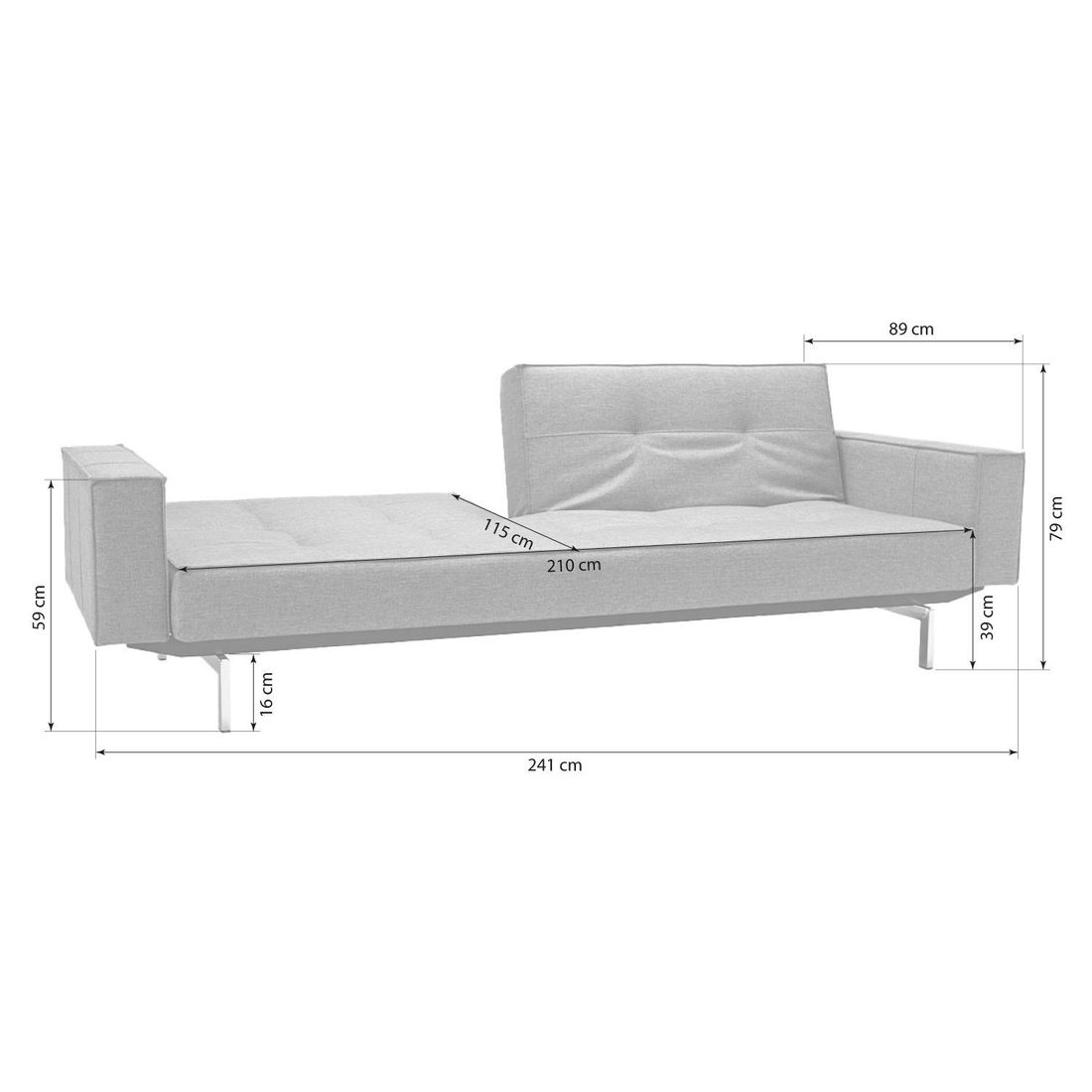 Schlafsofa Arpi Webstoff