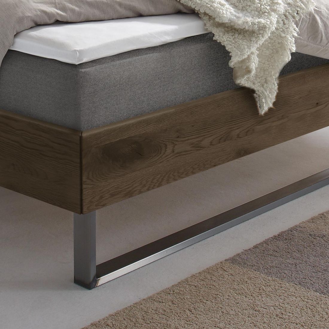 Boxspringbett Olanda Wildeiche Massivholz