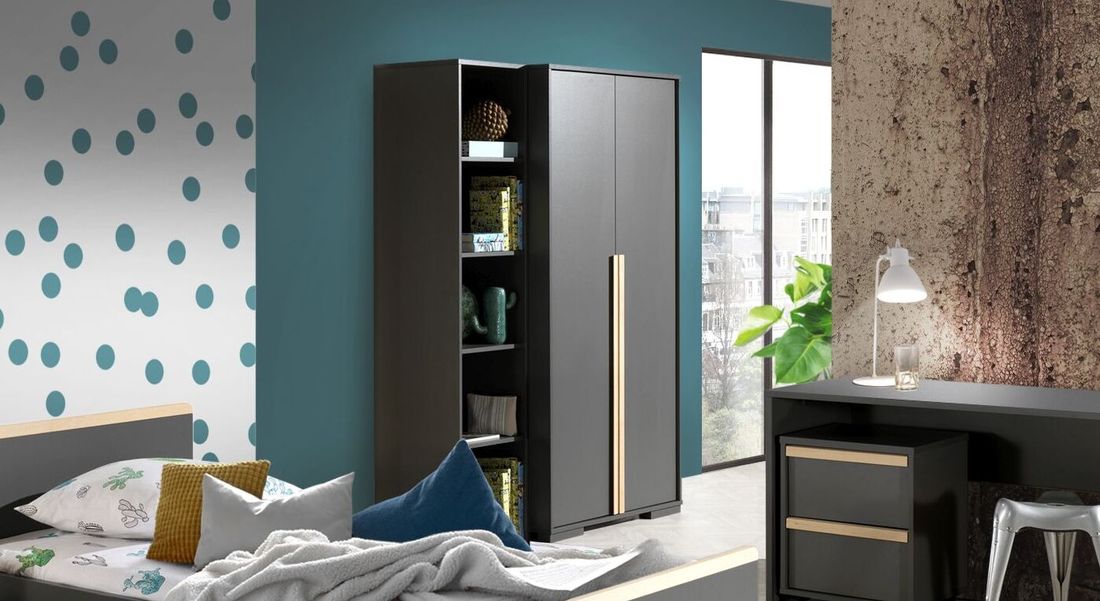 Drehtüren-Kleiderschrank Arvika