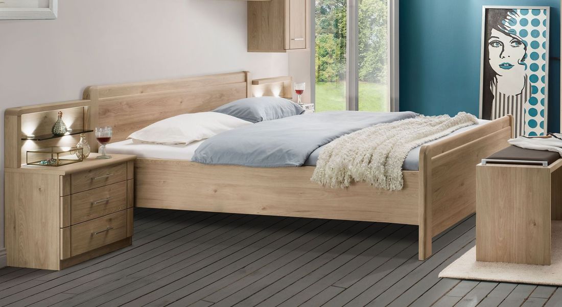 Doppelbett Telford Komfort Eiche Dekor