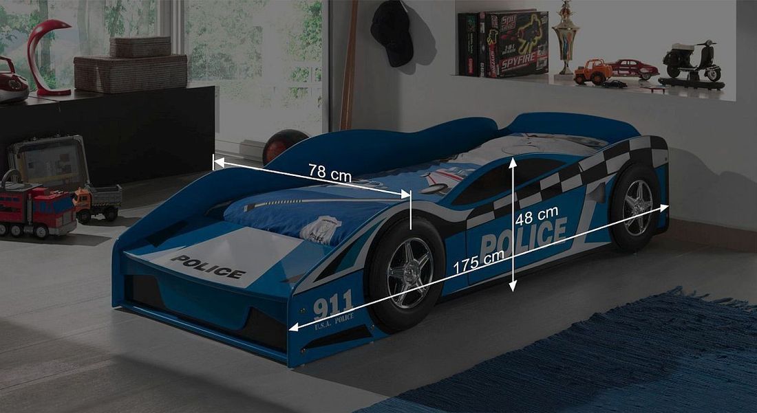 Autobett Blue Light mit Lattenrost