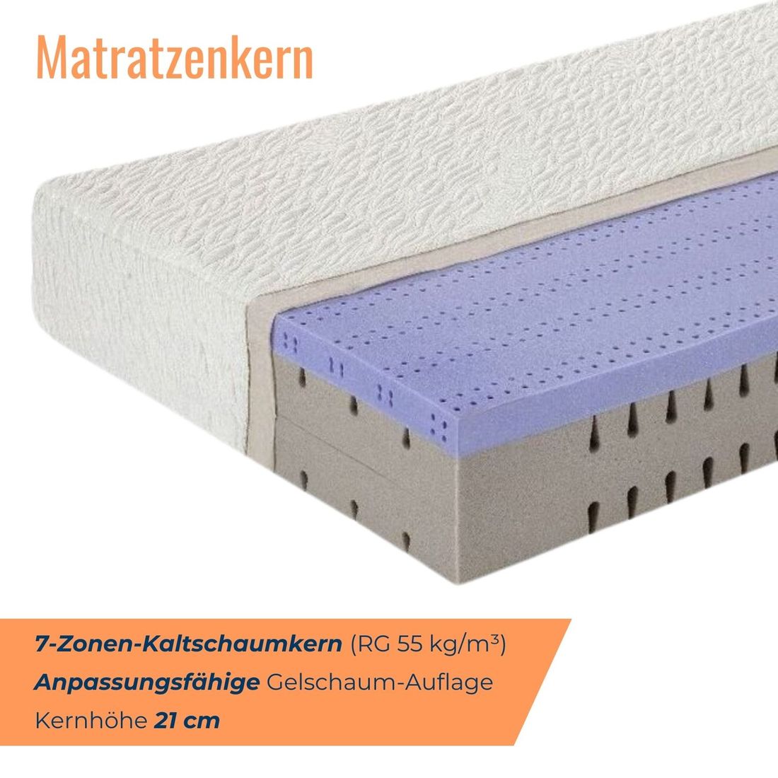 Gelschaum-Matratze orthowell dream XXL