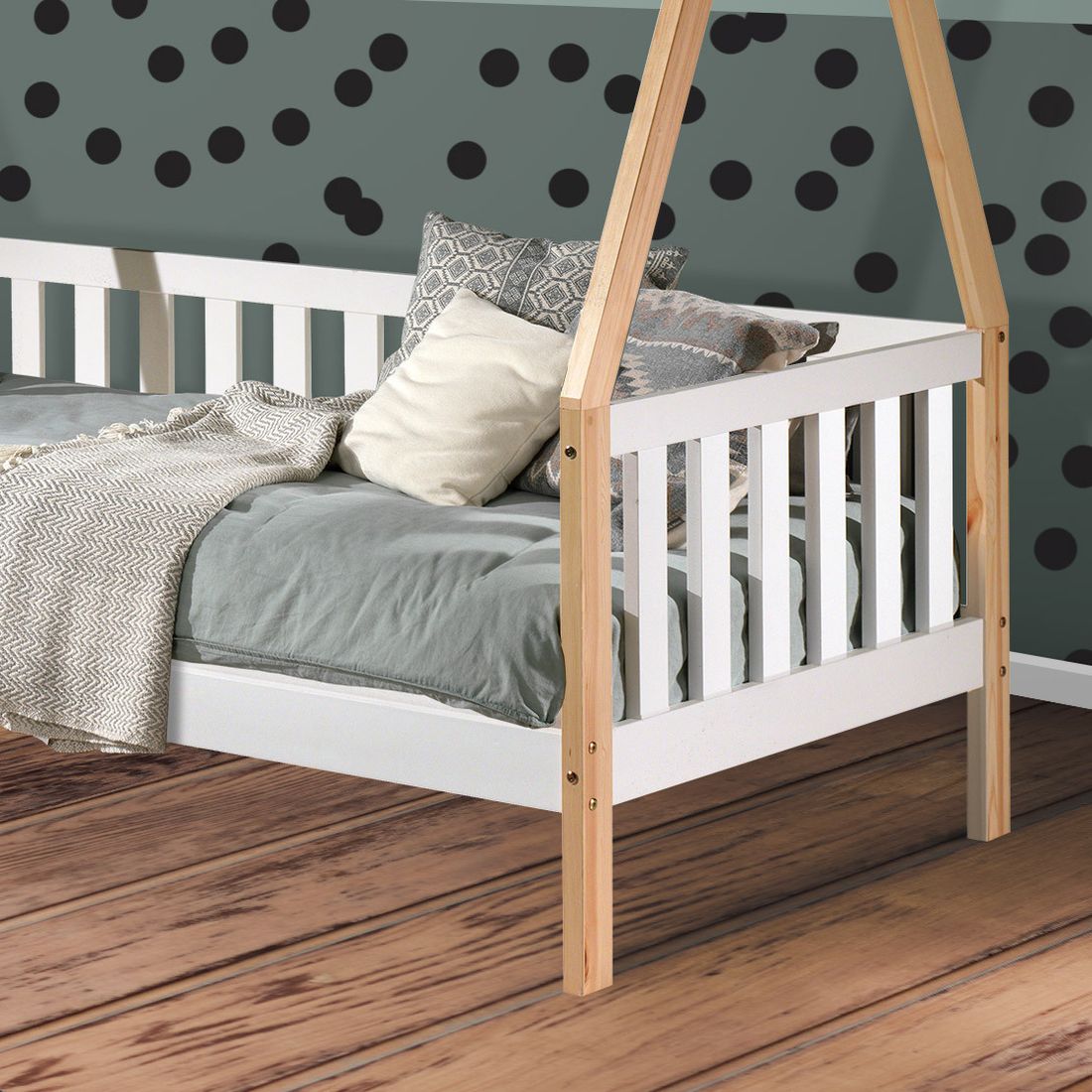 Kojen-Hausbett Kids Delight Kiefer Massivholz