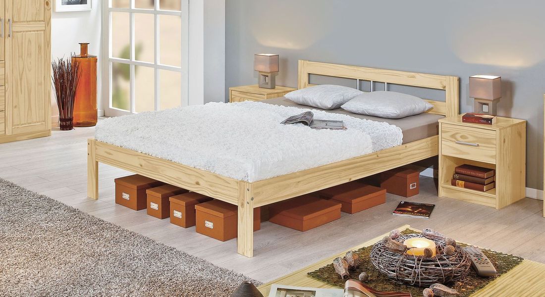 Bett Bregenz Kiefer Massivholz