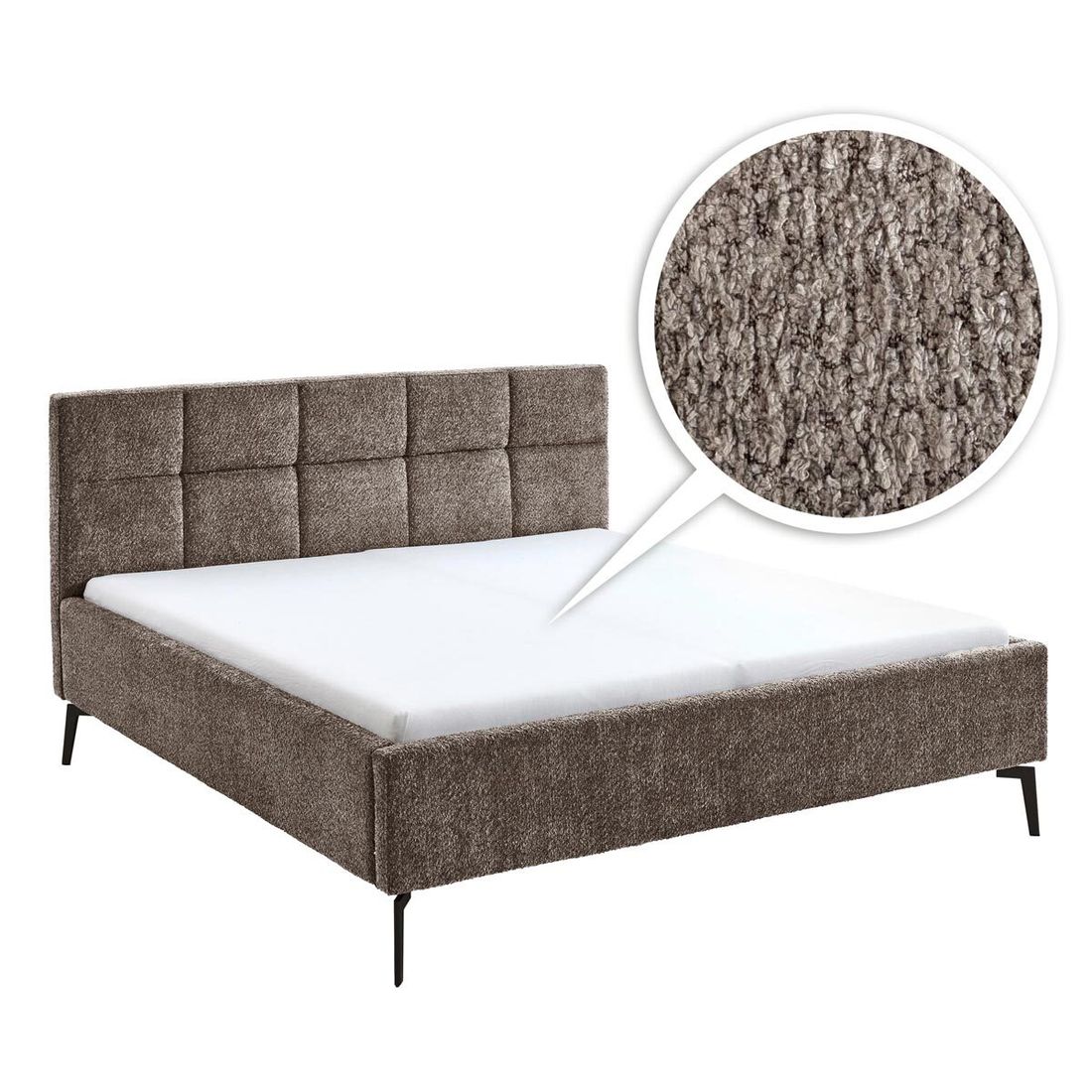 Polsterbett Bennet Komfort Microteddy