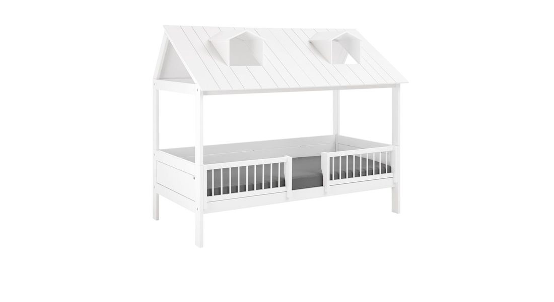 LIFETIME Hausbett Ferienhaus Kiefer Massivholz mit Lattenrost