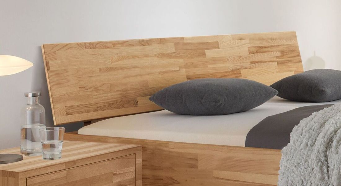 Bett Pimona Kernbuche Massivholz
