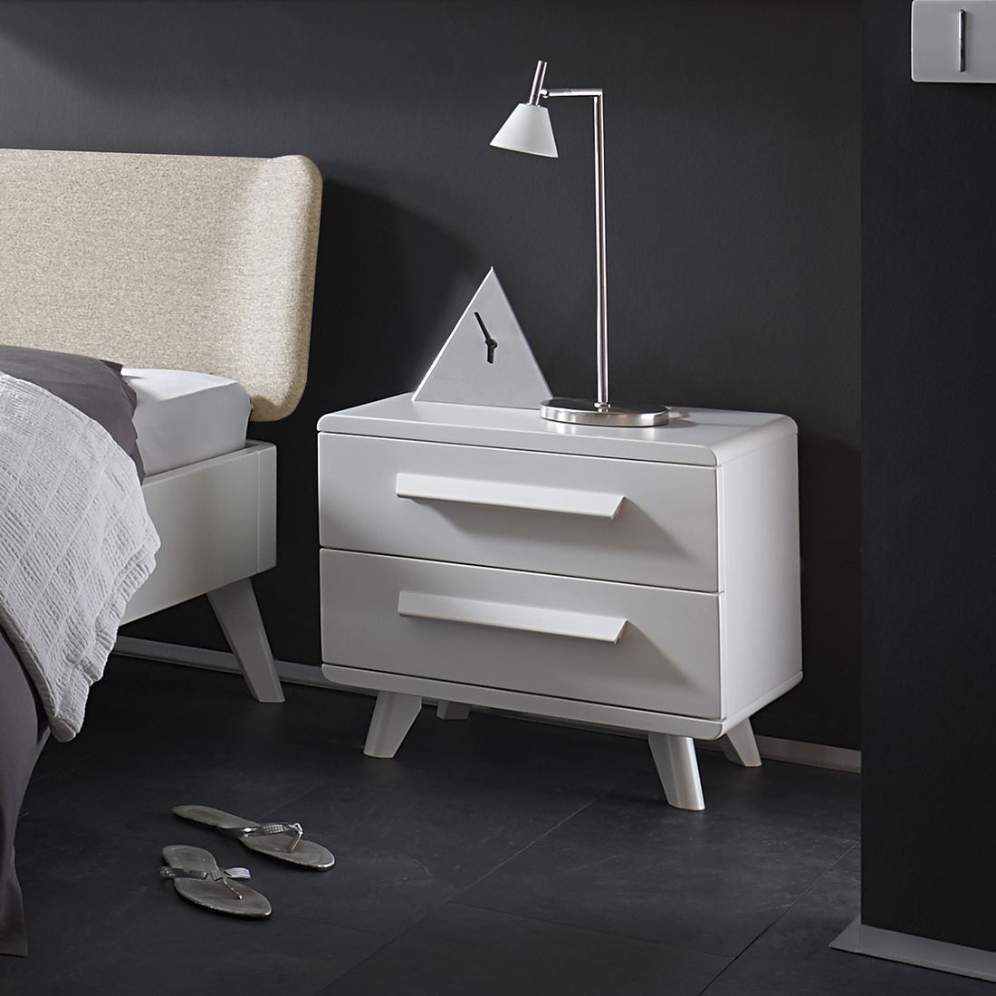 Nachttisch Pori Buche Massivholz H 45cm