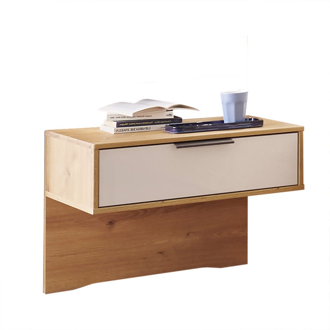 Schwebenachttisch Solya Eiche Dekor H 48cm