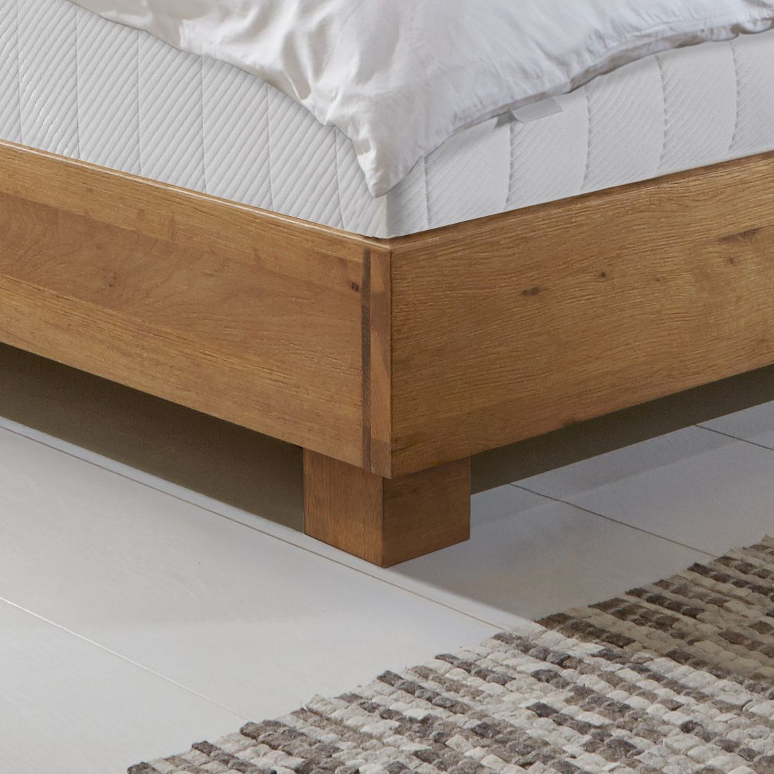 Boxspringbett Mexiana Wildeiche Massivholz