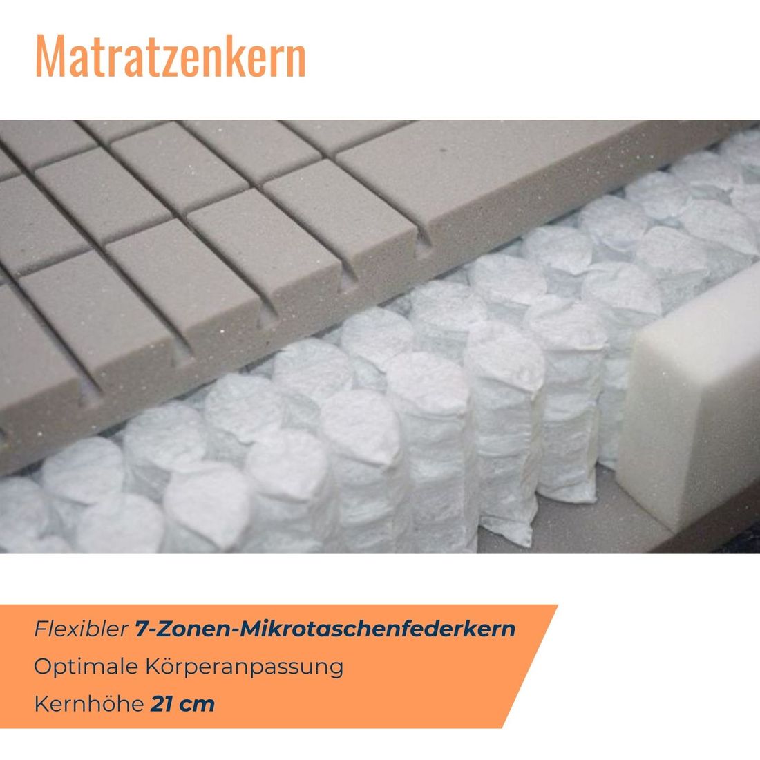 Taschenfederkern-Matratze orthowell 1000