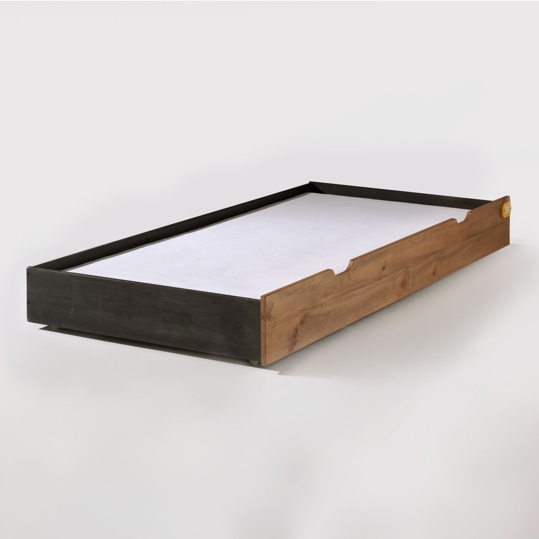 Ausziehbett Beli Kiefer teilmassiv mit Bettschublade