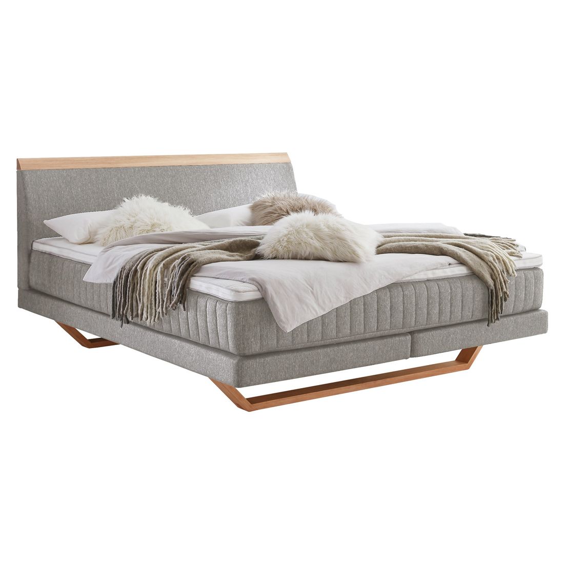 Boxspringbett Imandra Eiche Webstoff