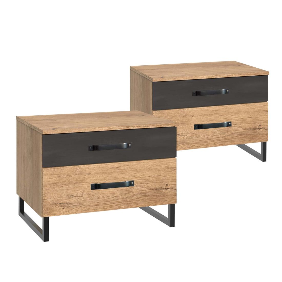 Nachttisch Lakewood Eiche Dekor H 47cm