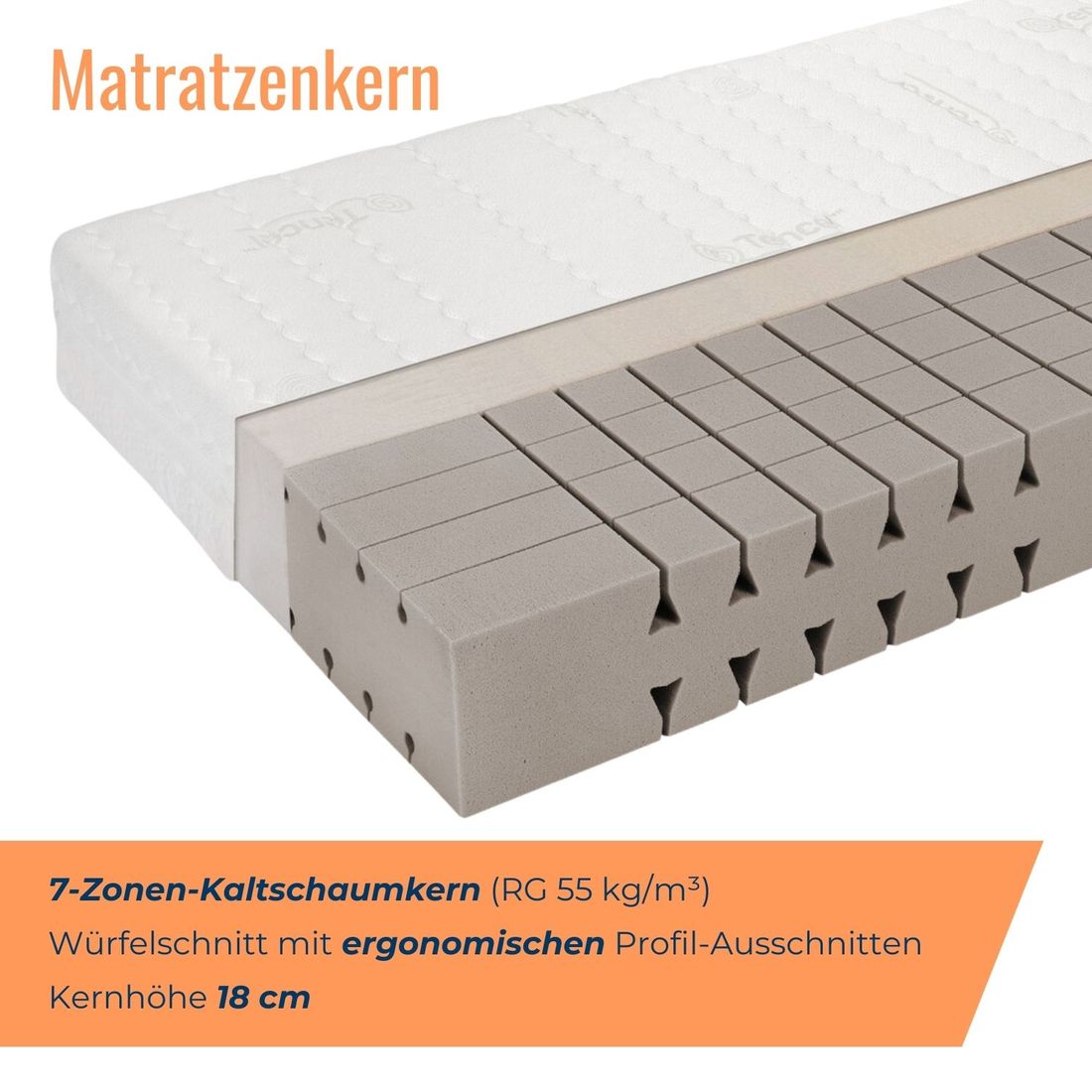 Kaltschaum-Matratze orthowell express XXL