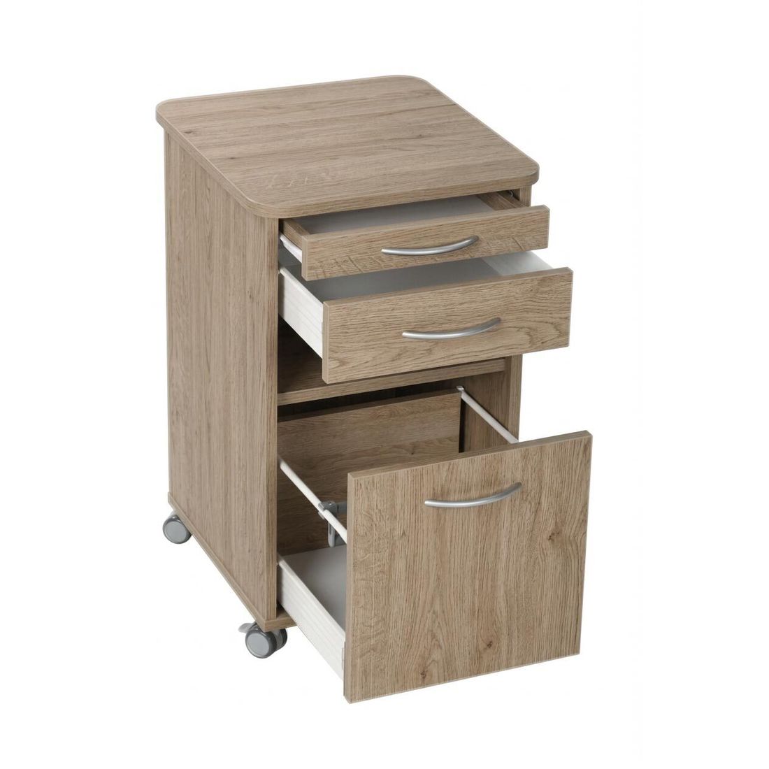 Nachttisch Usedom Eiche/Akazie Dekor H 65cm