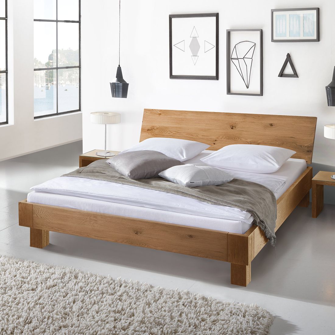 Bett Costa Rica Eiche Massivholz