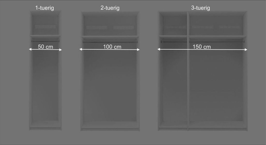 LIFETIME Drehtüren-Kleiderschrank Monina Kiefer Massivholz