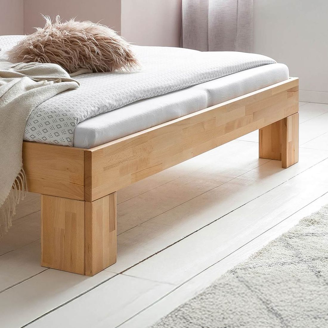 Bett Tonia Komfort Kernbuche Massivholz