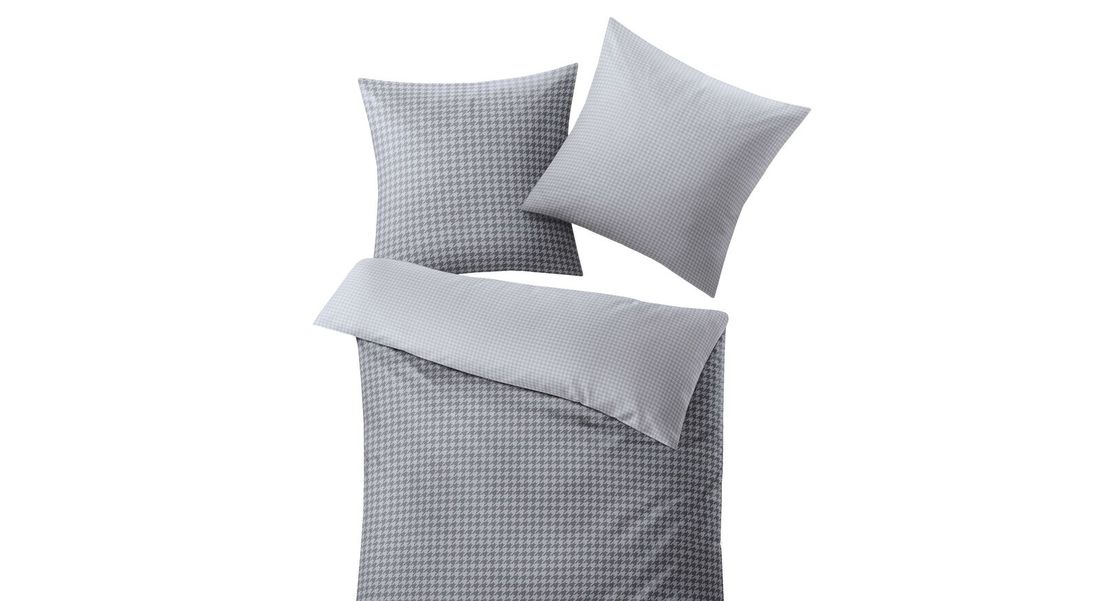 Kleine Wolke Mako-Satin-Bettwäsche Stirling Anthrazit