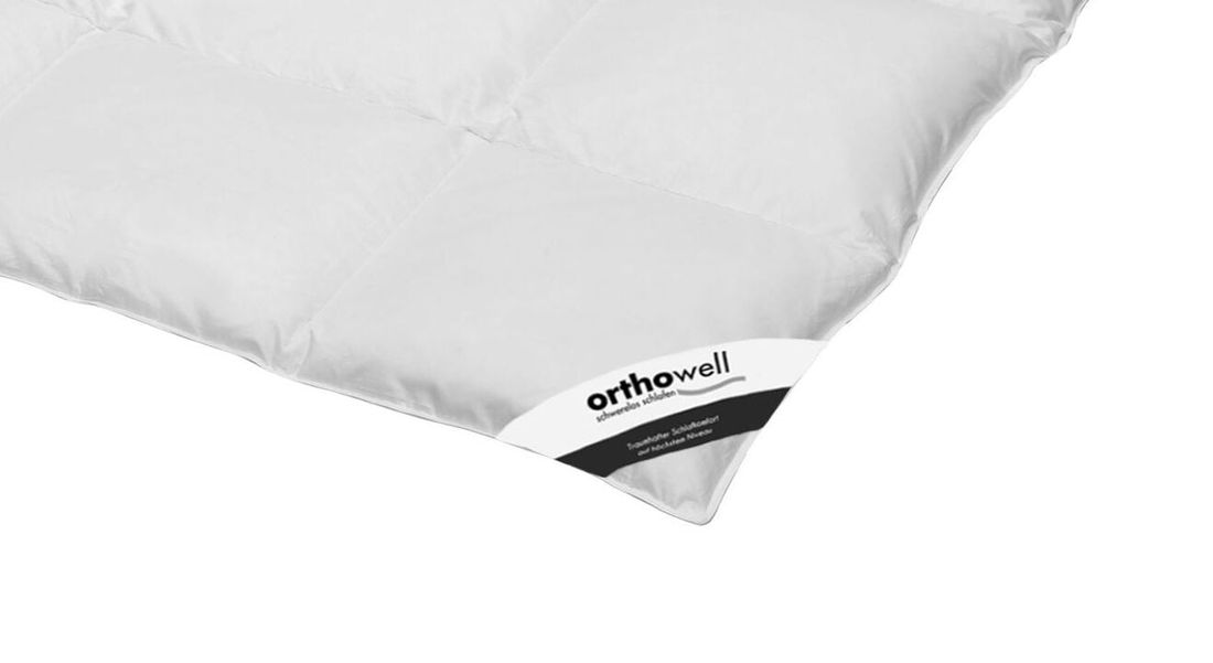 Daunen-Bettdecke orthowell Premium warm