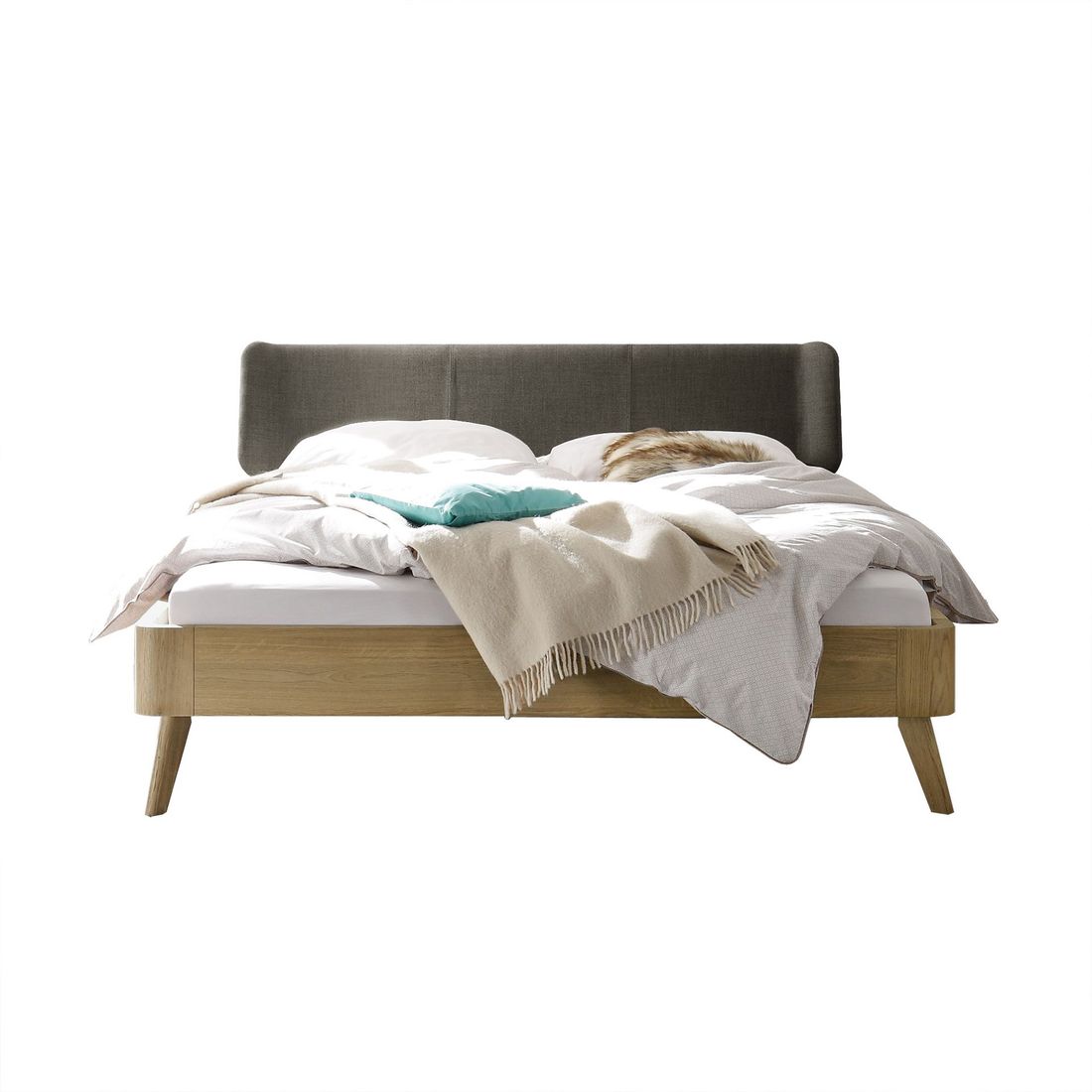 Bett Rakaia Eiche Massivholz