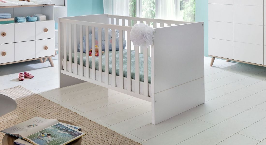 Babybett Beano mit Lattenrost und Schlupfsprossen