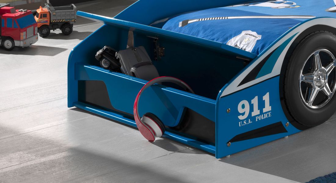 Autobett Blue Light mit Lattenrost
