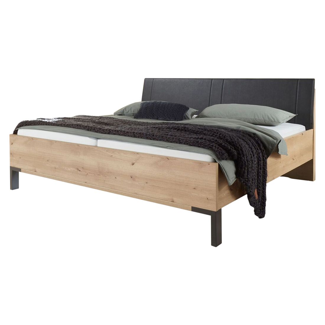 Bett Lothas Komfort Eiche Dekor