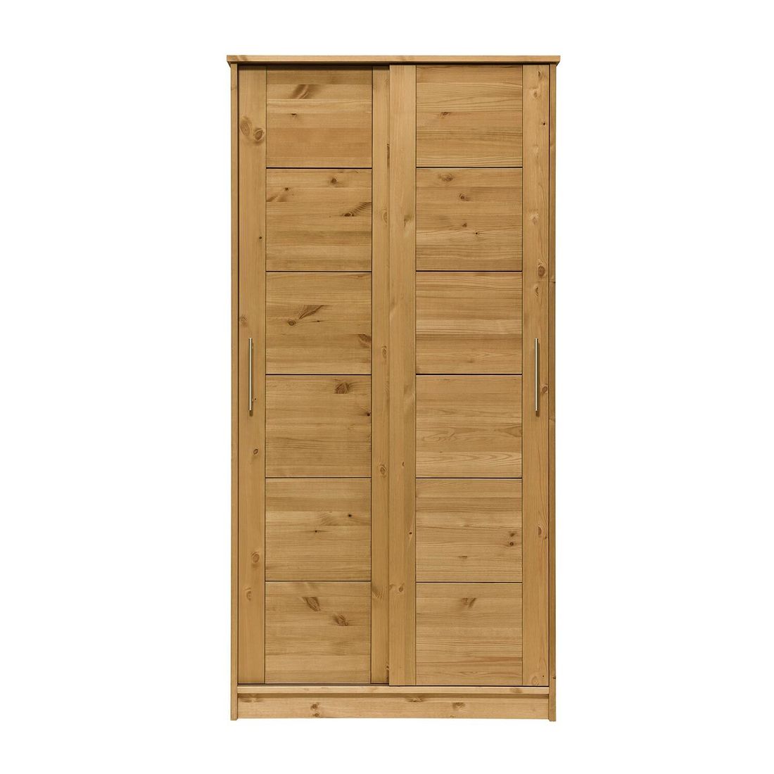 Schiebetüren-Kleiderschrank Kids Paradise Kiefer Massivholz mit Innenausstattung H 200cm