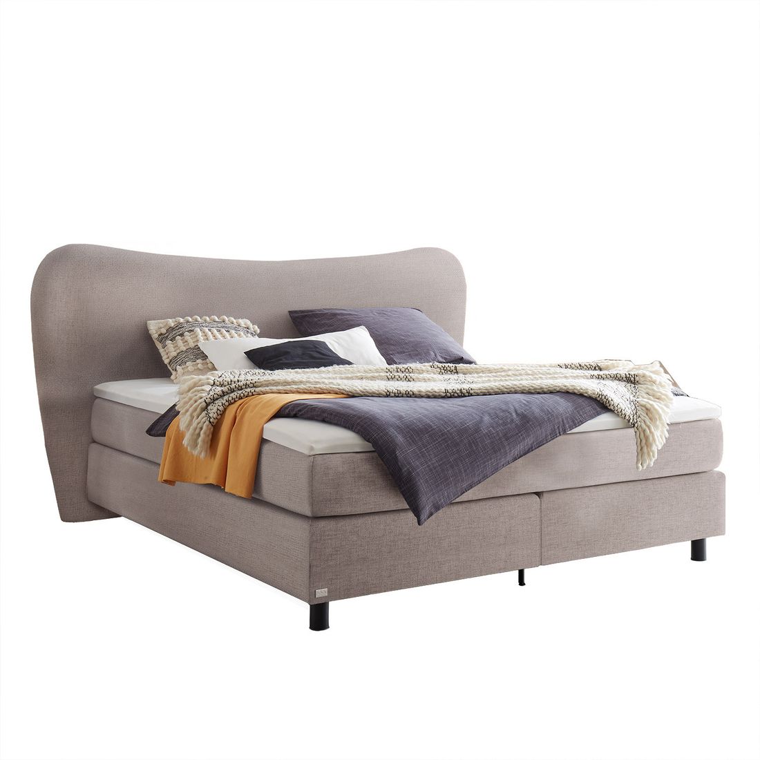Boxspringbett Narel Webstoff