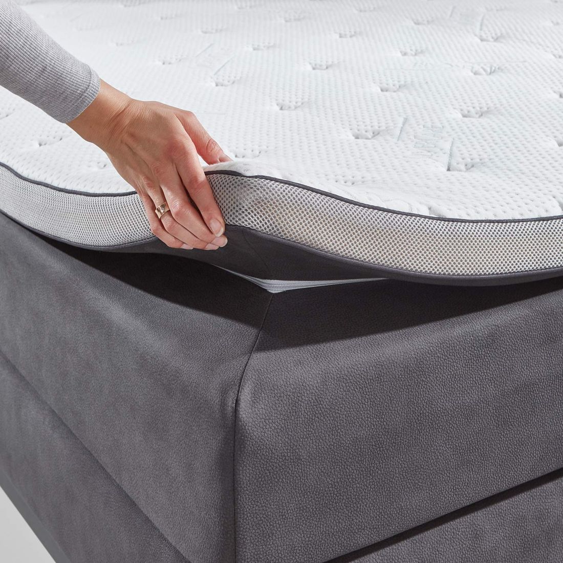 Boxspringbett Junis Kunstleder