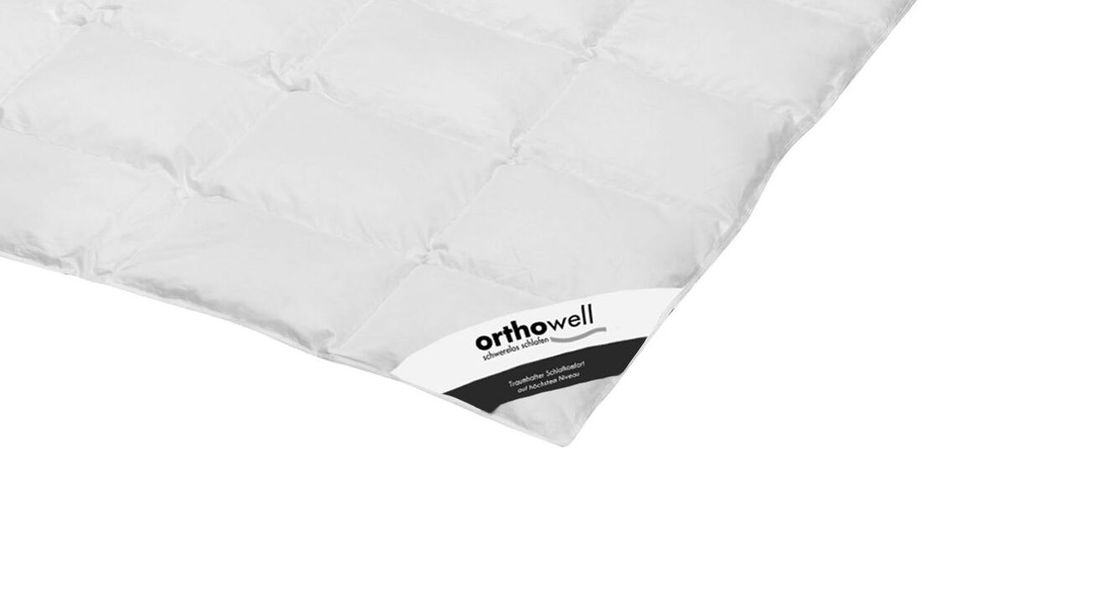 Daunen-Bettdecke orthowell Standard extra leicht
