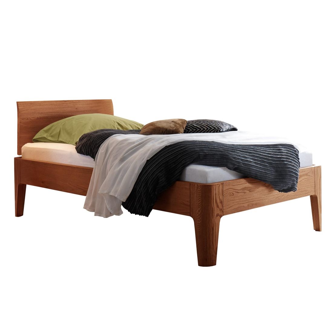 Einzelbett Ambato Eiche Massivholz