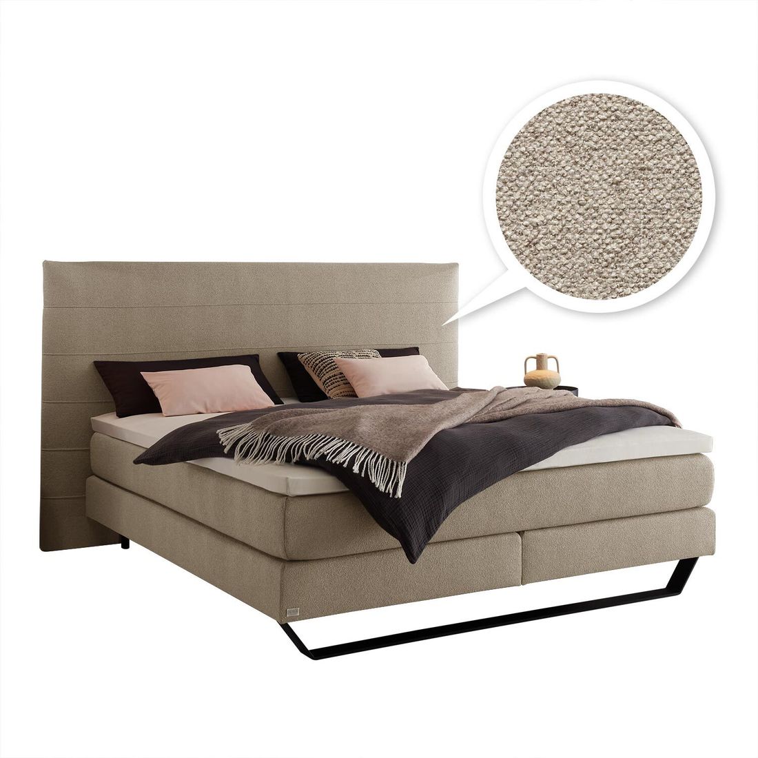 Boxspringbett Razoni Strukturstoff