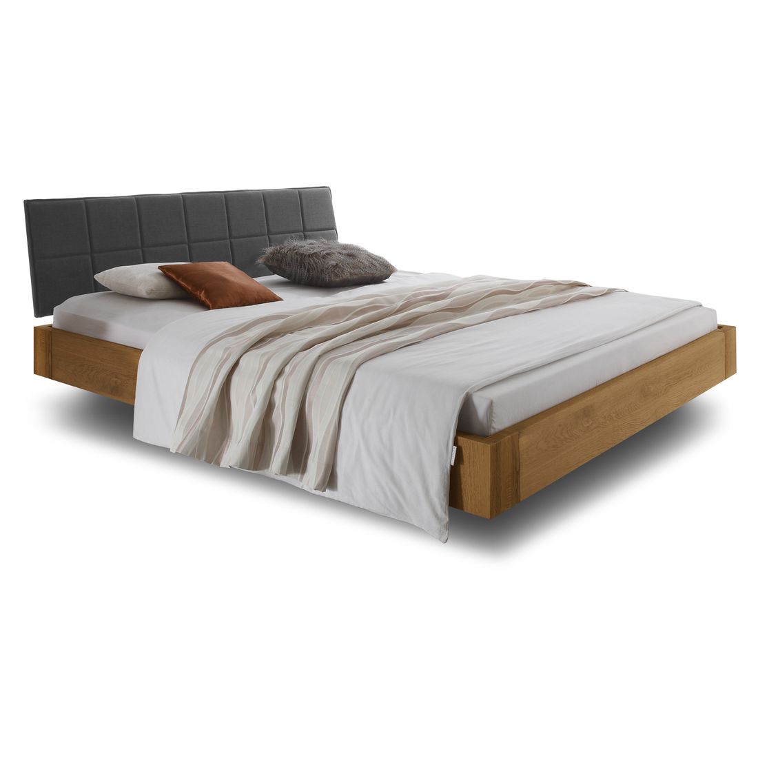 Bett Belbari Eiche Massivholz