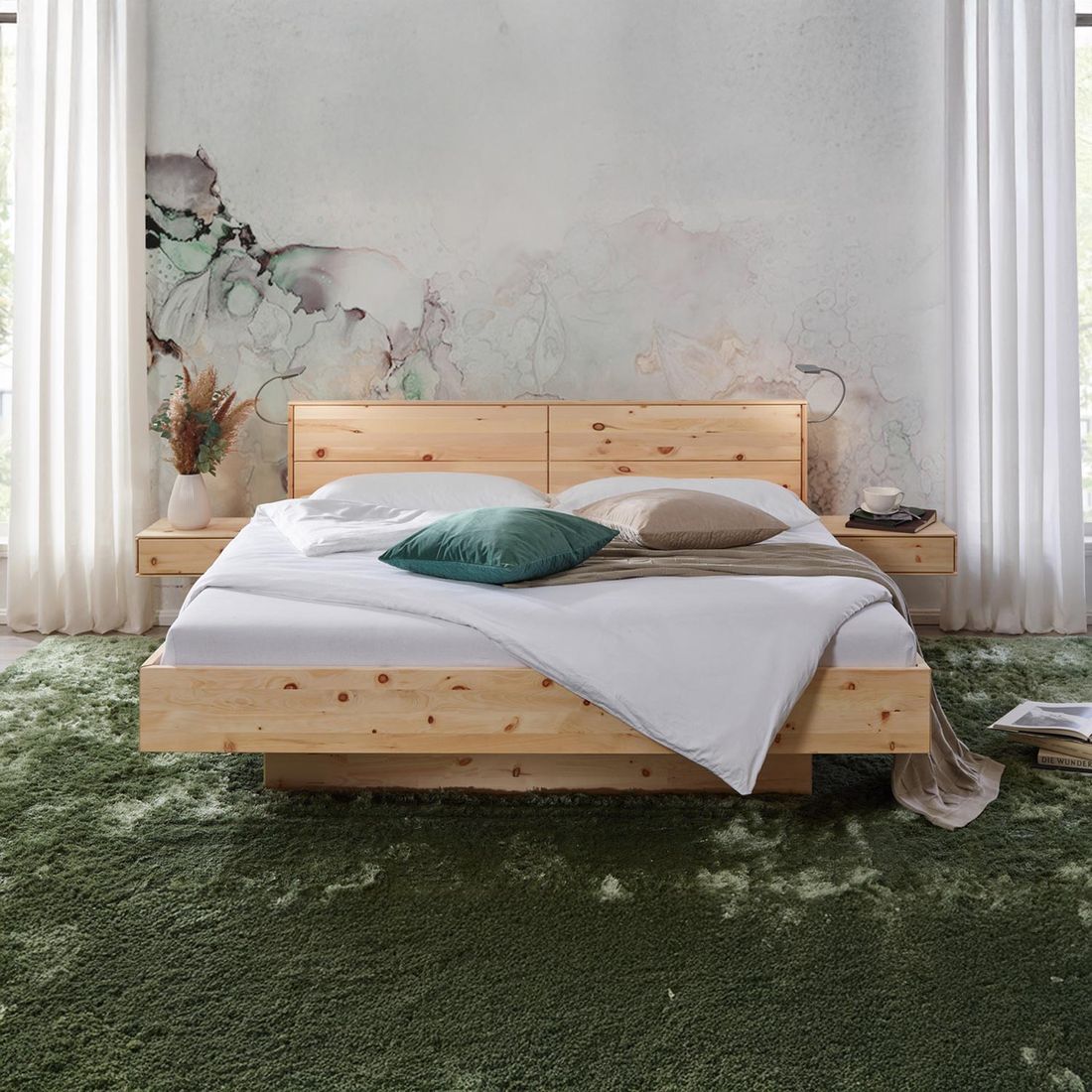 Bett Malika Zirbe Massivholz