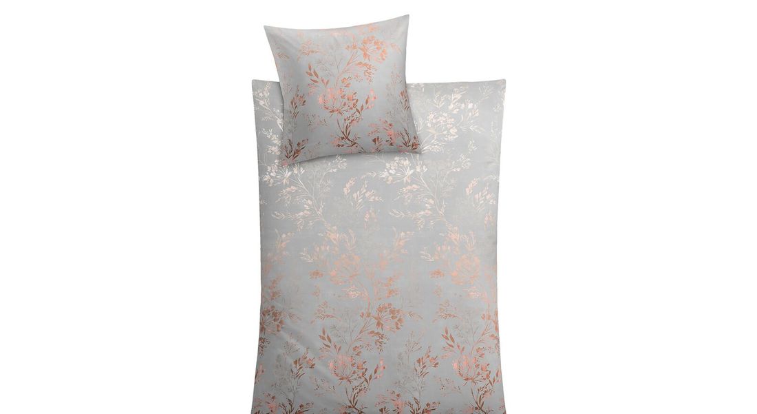 Kleine Wolke Mako-Satin-Bettwäsche Kate Silbergrau