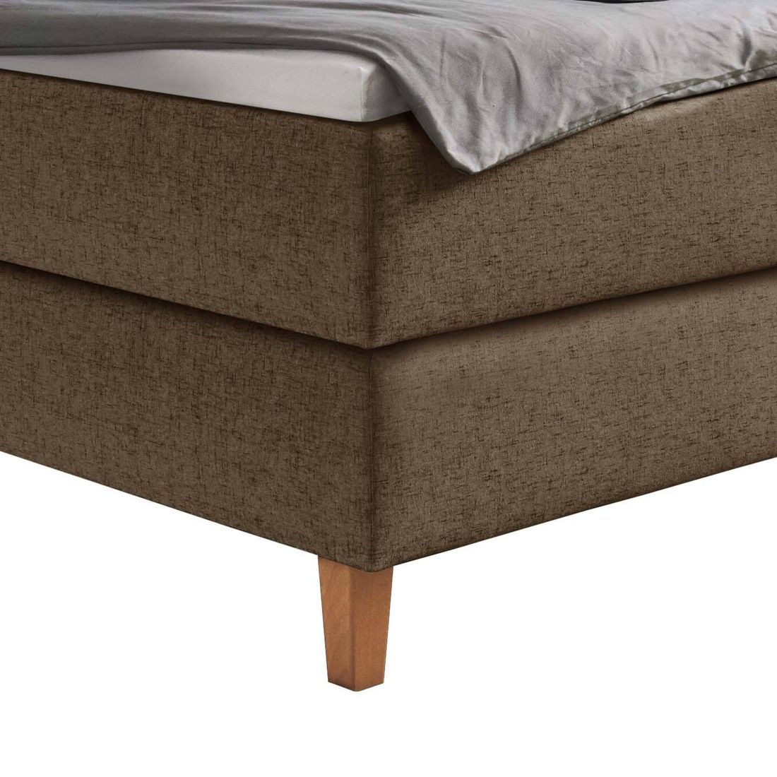 HOMELIV. Boxspringbett Zibo Webstoff