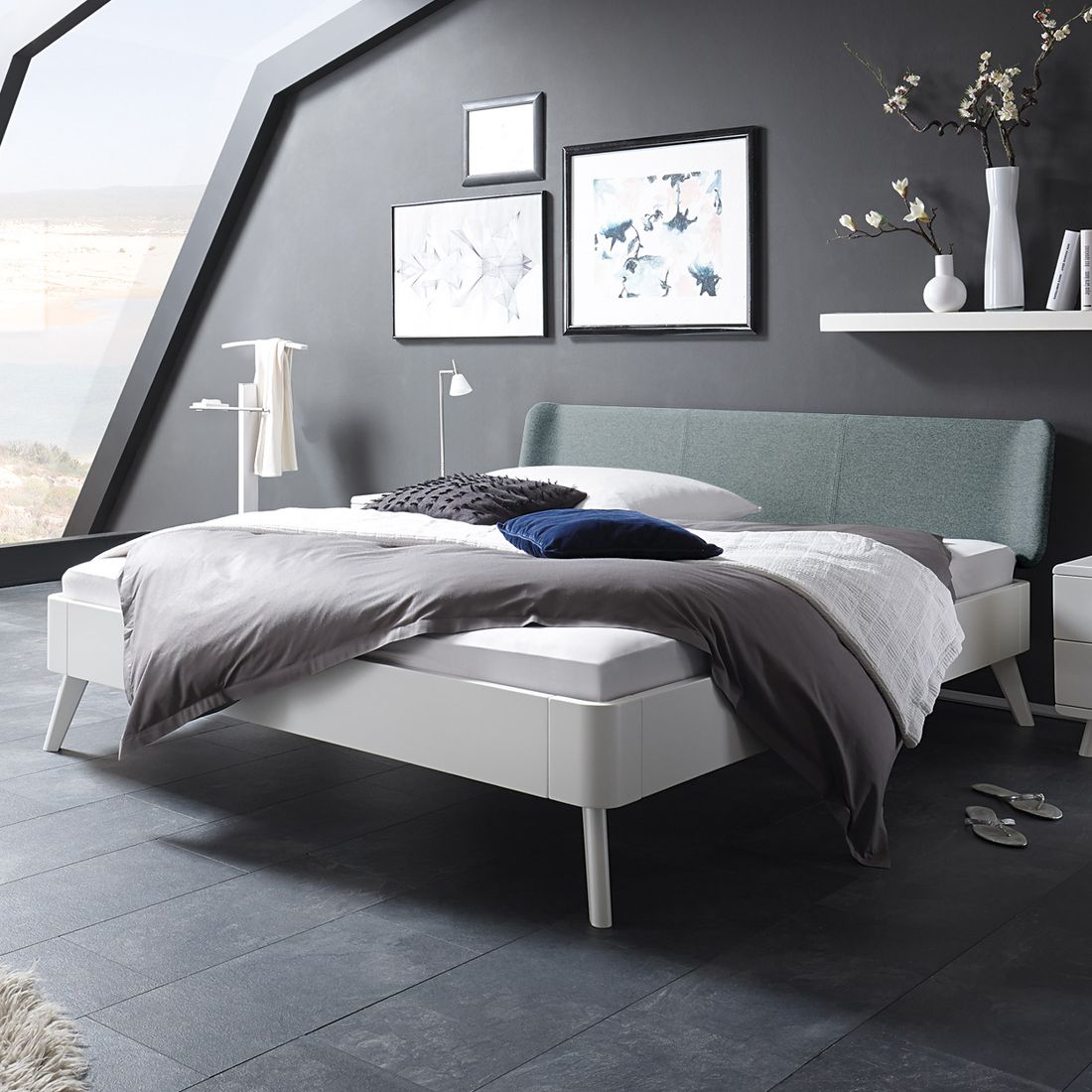 Bett Pori Buche Massivholz