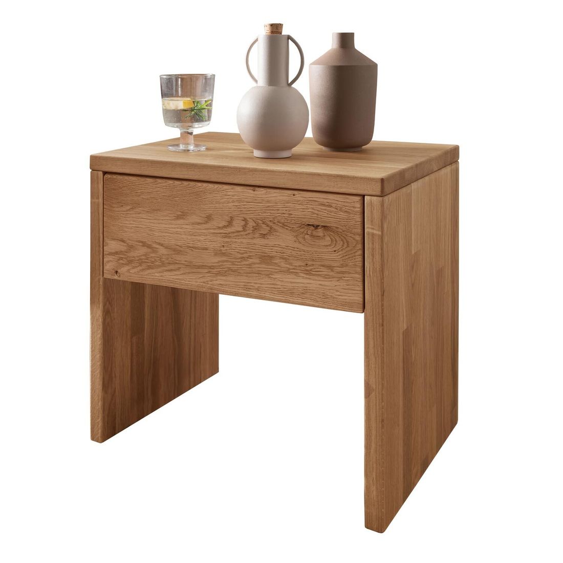 Nachttisch Inula Wildeiche Massivholz H 45cm