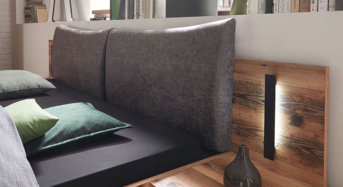 Bett mit Nachttischen Rocca