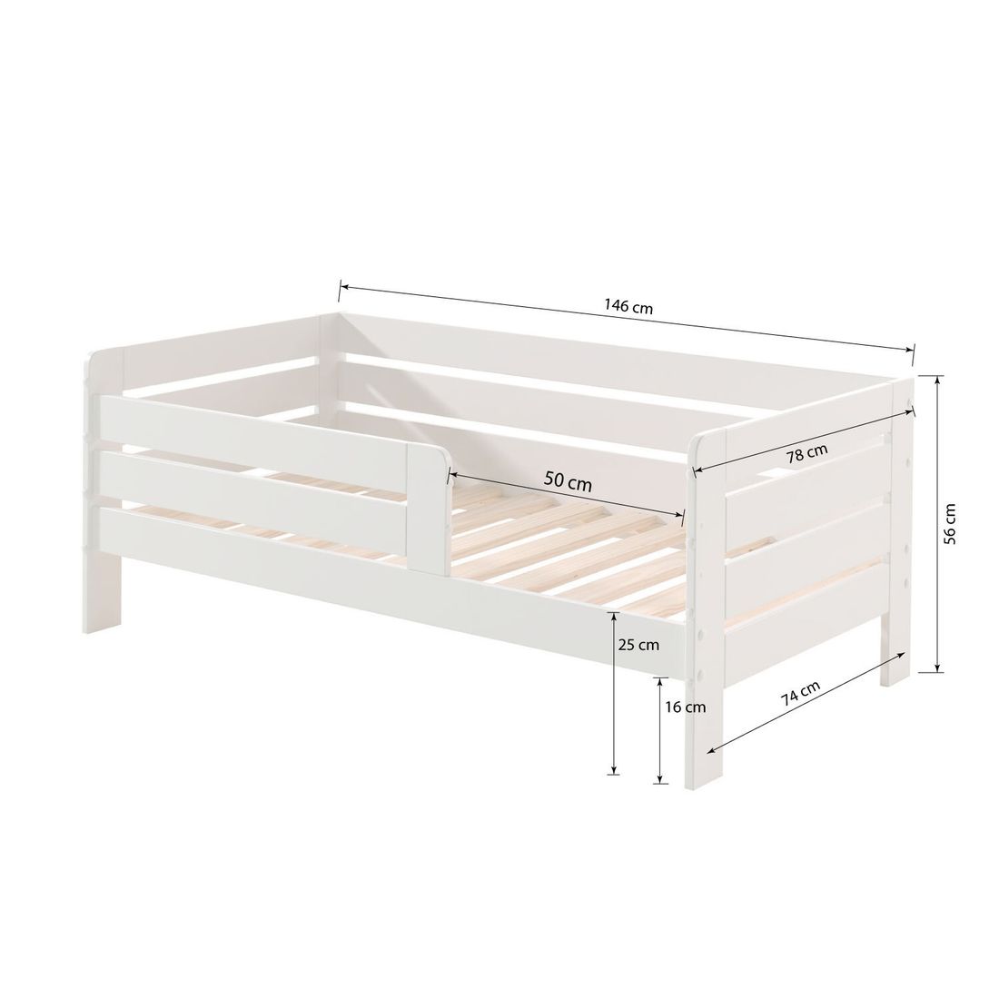 Kojenbett Belica mit Lattenrost